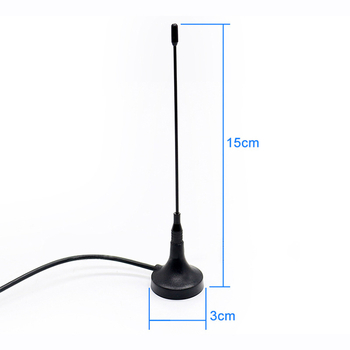 Antena DVB-T HDTV pentru mașină cu ventuză, ATSC, cablu coaxial de 75 Ω