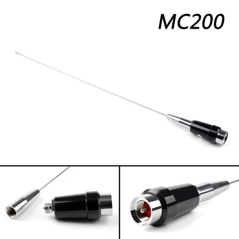 MC200 Antenă auto UHF cu câștig înalt, 340-520 MHz, montaj tip clip cu ventuză