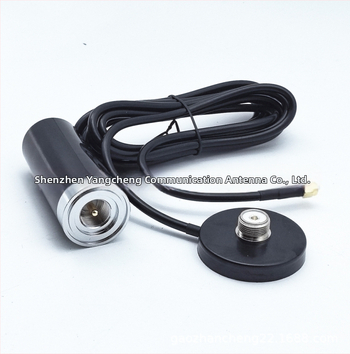 Duál-sávos autóantenna UHF/VHF vákuumos rögzítéssel, PL259 kompatibilis, modell YCM-5592-30, 50 Ω, nyereség 30, frekvencias tartomány 136-174/400-470 MHz, SWR <= 1.5