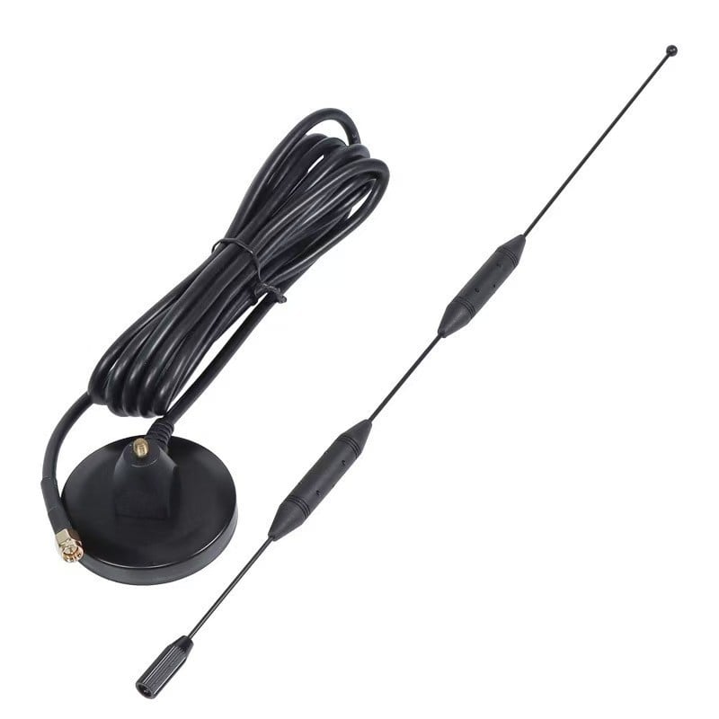 4G külső autóantenna gumírozott rúddal és vákuumcsészével, magas nyereségű IoT kettős sávú antenna (Modell 0642)