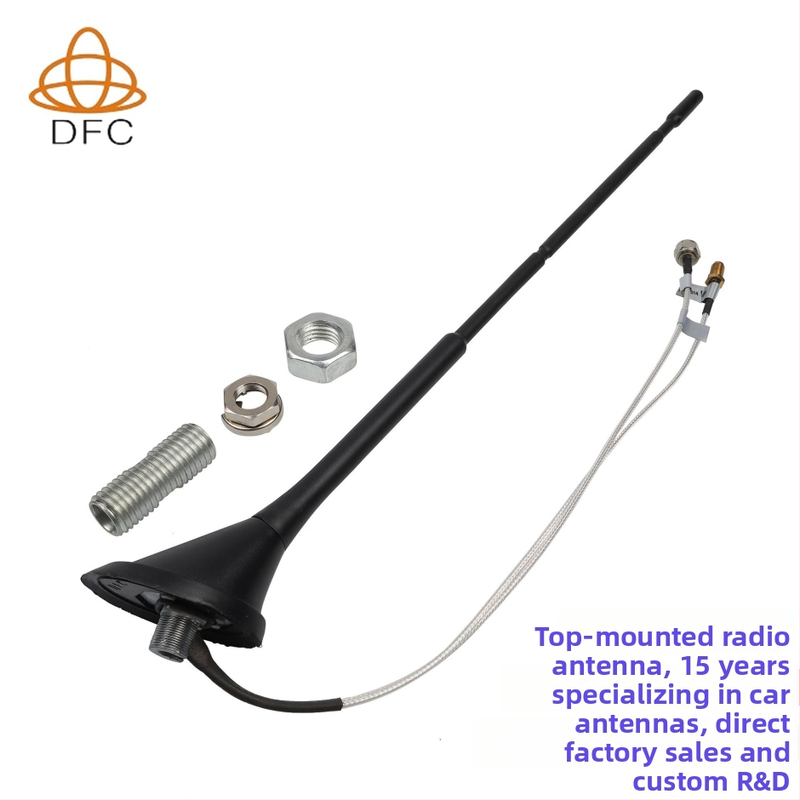 Transportlīdzekļa AM/FM un DAB antena (Modeļa DFA900-1; 2,5 dB palielinājums; frekvenču diapazonu 170–230 MHz; pretestība 75 Ω; darbības spriegums 10–13 V)