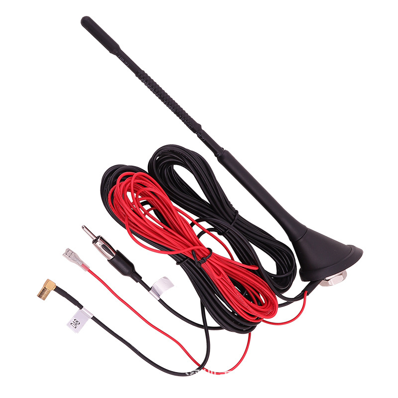 Transportlīdzekļa AM/FM un DAB antena (Modeļa DFA900-1; 2,5 dB palielinājums; frekvenču diapazonu 170–230 MHz; pretestība 75 Ω; darbības spriegums 10–13 V)