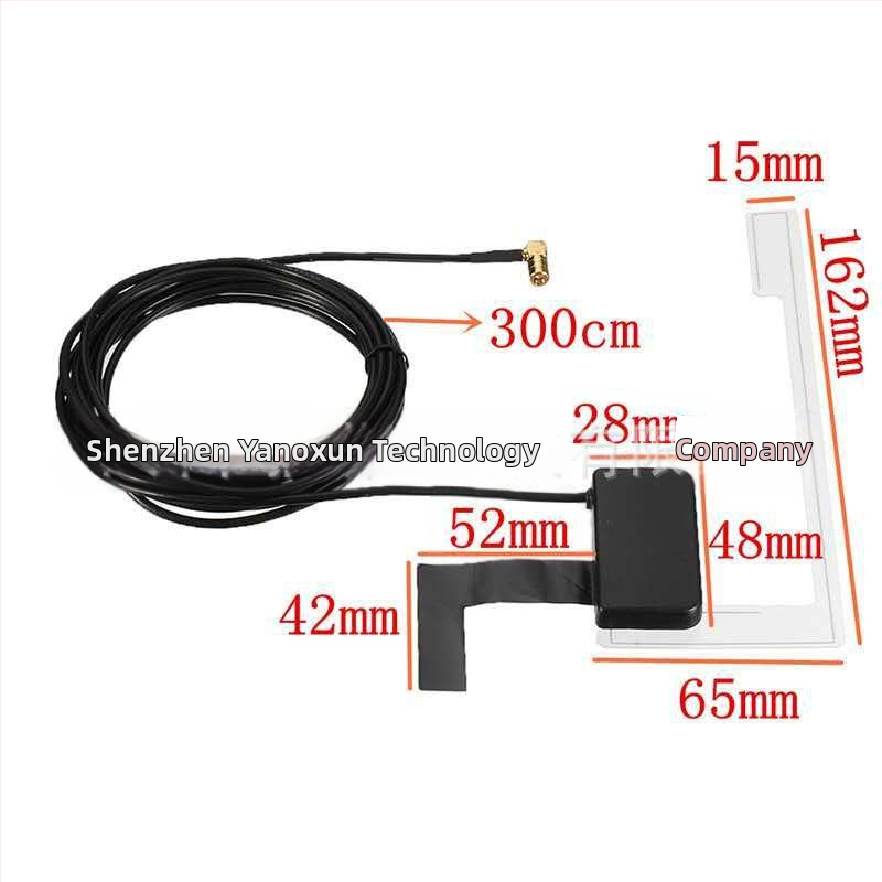 DAB automašīnas radio antena, patch antena AM/FM digitālajam radio, augsts pastiprinājums, modelis YNX-AM-01