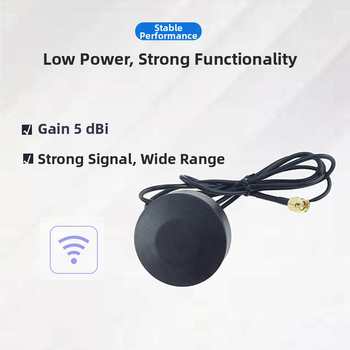 Kültéri vízálló 4G antenna, nagy nyereséggel, kerek házzal, autó navigációs regiszterhez - frekvenciák 4G/2.4G/433, 50Ω, SWR ≤1.5, 0-50V
