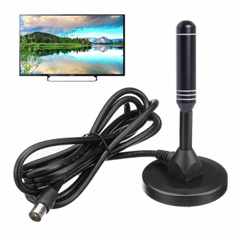AH-LINK AH-DVB-T-98 unutarnja DVB-T TV antena, dobitak 10 dB, raspon frekvencija VHF 174–230 / UHF 470–860 MHz, impedancija 75 Ω, SWR ≤ 1.5, napon 3–5