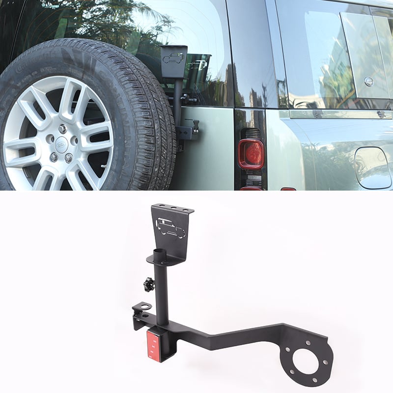Ouchuang suport pentru antenă pe ușa portbagajului și suport pentru farul portbagajului pentru Land Rover Defender 2020–2023