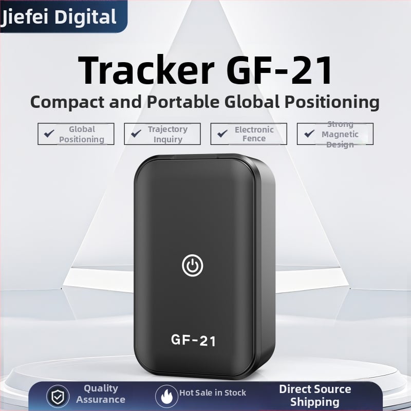 GF21 GPS lokátor pre vozidlá, sledovanie detí, domácich zvierat a seniorov, vodotesný, s dlhou výdržou batérie