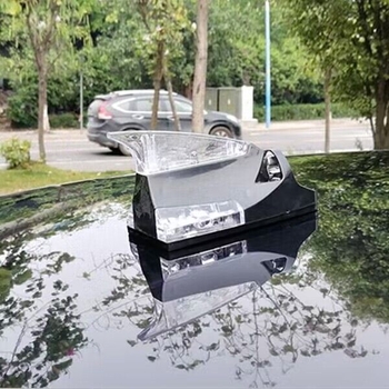 Dekorativna antena za auto s ljepilnim montažom, univerzalna kompatibilnost, pogodna za automobil i motocikl, s funkcijom bljeskanja svjetla