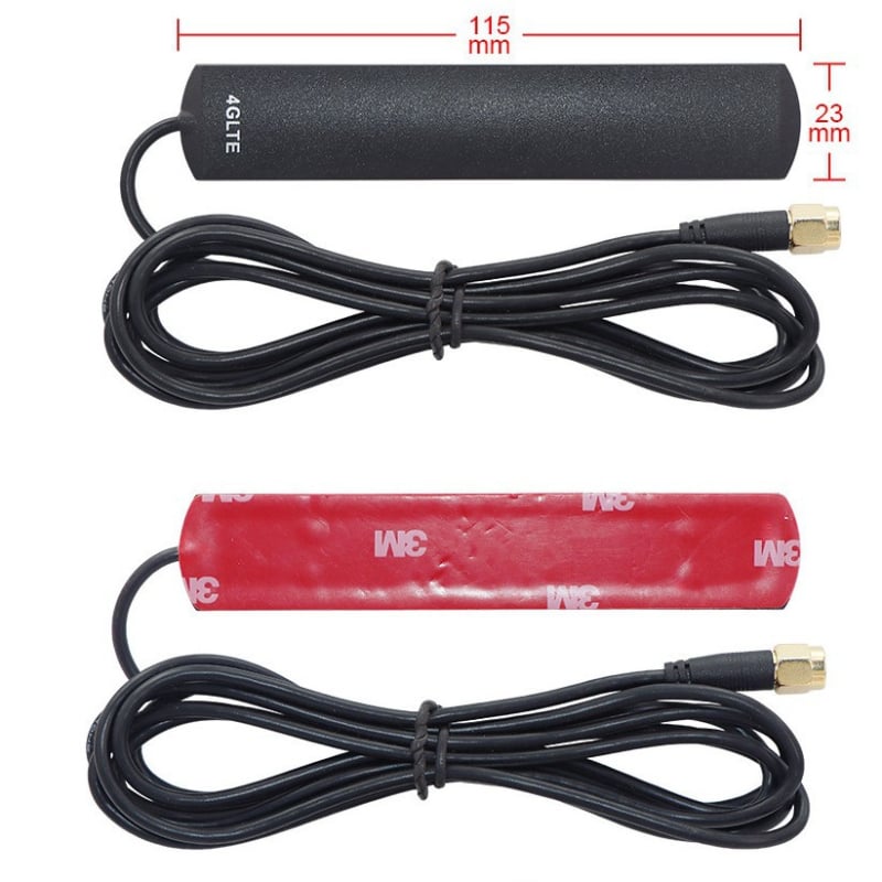 Autó navigációs WiFi patch antenna, 698–2700 MHz, 5 dBi, omni‑irányú, SMA középső tű, 50 Ω