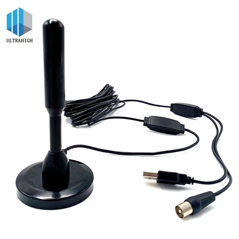 Antena TV digitală interior/autovehicul DTMB ATSC DVB-T2 cu ventuză extinsă