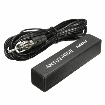 Universālā slēgtā pastiprinātā auto antena ar FM/AM uztveri, zems strāvas patēriņš 0,02 A, piemērota automobiļiem, sedāniem, vanām un citiem modeļiem
