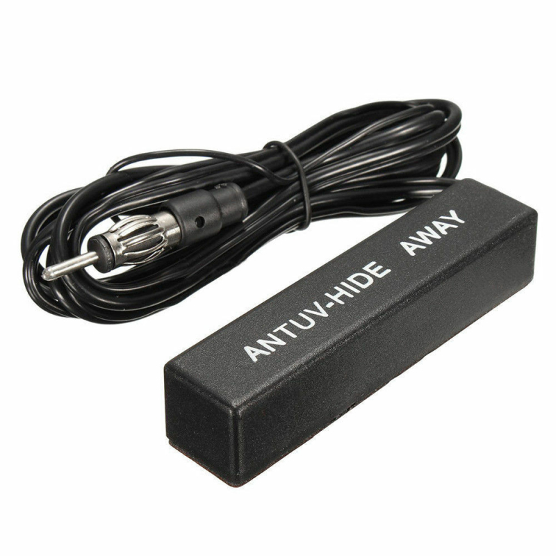 Universālā slēgtā pastiprinātā auto antena ar FM/AM uztveri, zems strāvas patēriņš 0,02 A, piemērota automobiļiem, sedāniem, vanām un citiem modeļiem