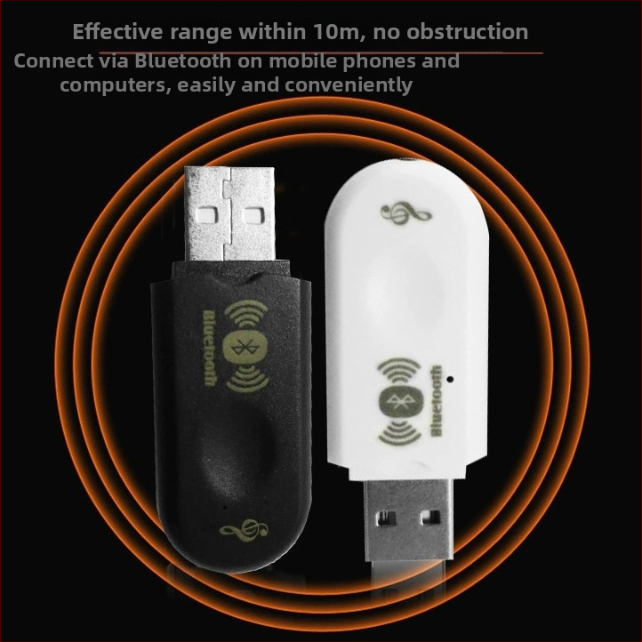 Μετατροπέας ήχου Bluetooth αυτοκινήτου RKD-3, BT 5.0, θύρα USB, Plug-and-Play, εμβέλεια 10 m