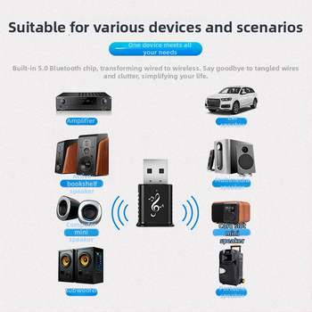 Δέκτης Bluetooth αυτοκινήτου MSD169 USB/AUX – Plug-and-Play, Bluetooth 5.0, 3,5 mm AUX, Διπλή έξοδος, Hands-Free κλήσεις