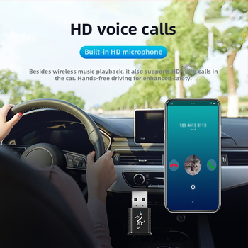 Δέκτης Bluetooth αυτοκινήτου MSD169 USB/AUX – Plug-and-Play, Bluetooth 5.0, 3,5 mm AUX, Διπλή έξοδος, Hands-Free κλήσεις