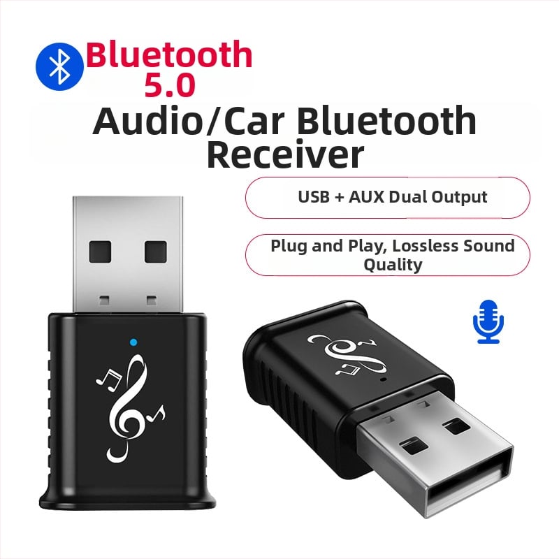Δέκτης Bluetooth αυτοκινήτου MSD169 USB/AUX – Plug-and-Play, Bluetooth 5.0, 3,5 mm AUX, Διπλή έξοδος, Hands-Free κλήσεις