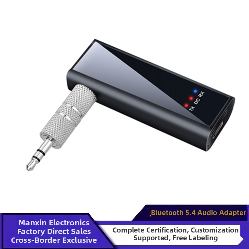 Bluetooth 5.4 δύο σε ένα δέκτης-πομπός με 3.5mm AUX, hands-free κλήσεις για αυτοκίνητο και σπίτι, USB Bluetooth μετατροπέας