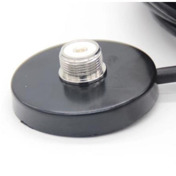 Bază de antenă auto pentru walkie-talkie, cu ventuză, conector PL259, cablu de 5 m