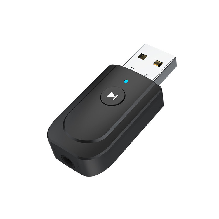 3-σε-1 USB Bluetooth μεταδότης-δέκτης, Plug & Play, διεπαφή AUX/USB, Bluetooth 5.0, 2.4 GHz, εμβέλεια 10 m