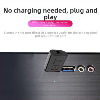 Autós Bluetooth-vevő, mini USB audió adapter, Bluetooth 5.0, vezeték nélküli otthoni hangrendszer erősítő és mélynyomó