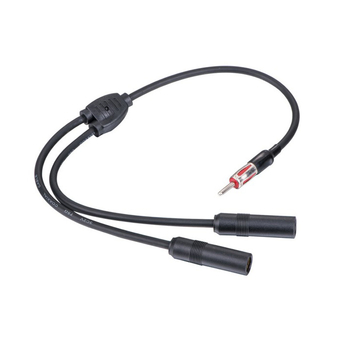 Adaptor pentru antena radioului auto, cu un conector masculin și doi conectori feminini, compatibil universal, instalare prin plug-in, pentru modificarea antenei GPS