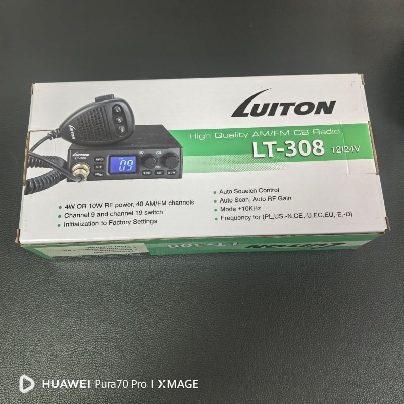Luiton LT-308 Desktop morski interkom kratkovalno CB radio 27–39 MHz, domet 10–50 km, zaslon