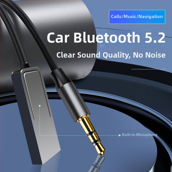 Αυτοκινητικός δέκτης Bluetooth, μοντέλο T21, διεπαφή USB + AUX 3,5 mm, Bluetooth 5.2, εμβέλεια 10 μ