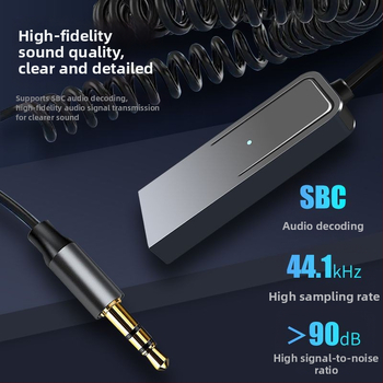 Αυτοκινητικός δέκτης Bluetooth, μοντέλο T21, διεπαφή USB + AUX 3,5 mm, Bluetooth 5.2, εμβέλεια 10 μ