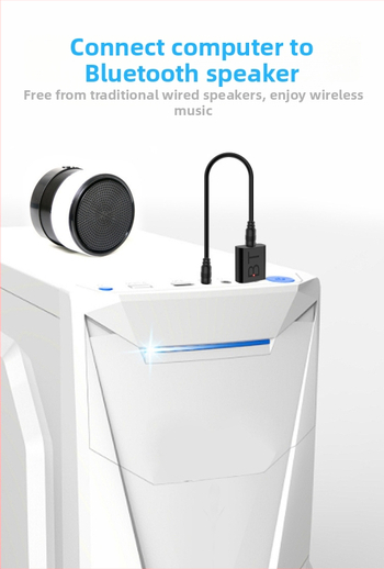 USB Bluetooth 5.0 δέκτης-εκπομπευτής ήχου 2-σε-1 | Διασύνδεση USB/3.5mm, Plug-and-Play, Εξωτερική παροχή ρεύματος, Εμβέλεια έως 10 μ