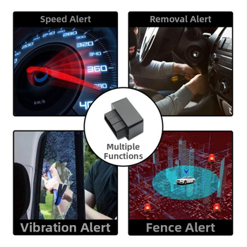 LMHOME M08 OBD GPS sledovač pre auto s alarmom – presnosť GPS 3 m, napájanie cez OBD, vstavaná anténa, režimy alarmu: vibrácie, vypnutie napájania, mobilný alarm, oplotenie, upozornenie na rýchlosť