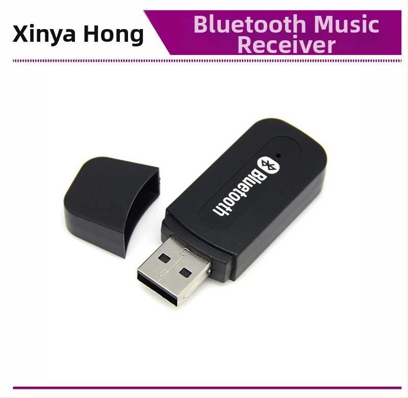 Traveling USB Bluetooth δέκτης αυτοκινήτου με διπλή έξοδο, αντάπτορας ήχου, Plug-and-Play, Bluetooth 4.0, 3 Mbps, εμβέλεια 10 μ