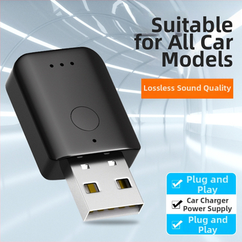 USB Bluetooth αντάπτορας αυτοκινήτου 5.1, Plug and Play, εμβέλεια 10 m, χωρίς εξωτερική τροφοδοσία