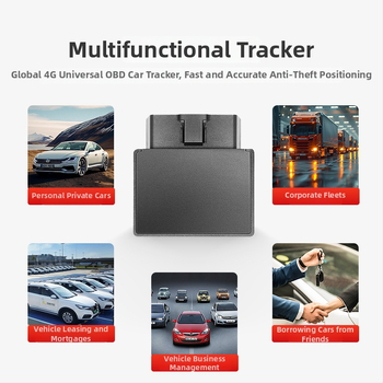 OBD lokator za vozila – visoka preciznost GPS 1–10 m, 4G Beidou, GT08D, trajanje baterije 74 h, pogodno za automobile, kamione, električna vozila i motocikle