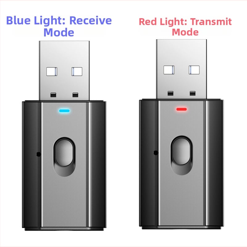 Bluetooth 5.4 USB ασύρματος πομπός και δέκτης ήχου για αυτοκίνητο με κλήσεις hands-free, Plug & Play, 2.4 GHz