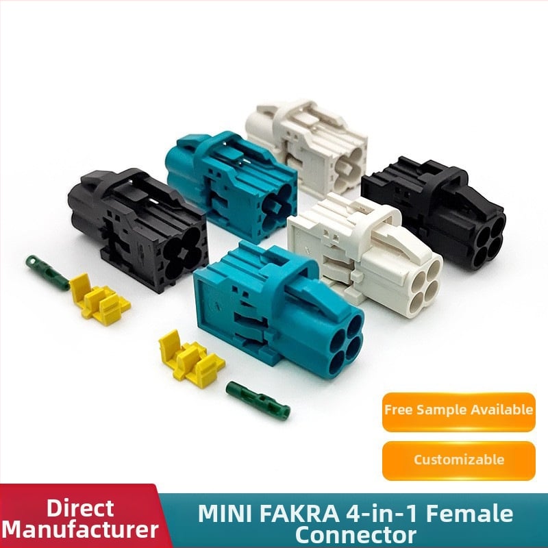 FOXECO αυτοκινητικός τελικός συνδετήρας καλωδίου με κούμπωμα και επαφές από χαλκό για οχήματα