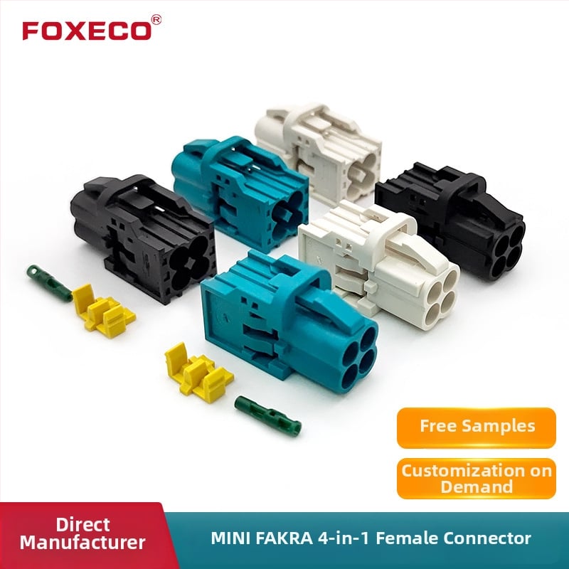 FOXECO αυτοκινητικός τελικός συνδετήρας καλωδίου με κούμπωμα και επαφές από χαλκό για οχήματα