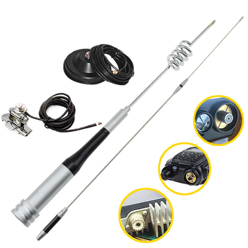 Automobilska antena 7200 s klipom i vakuum čašicom, visok dobitak 3.5–6.0 dB, raspon frekvencija 136–174/400–520 MHz, impedancija 50 Ω