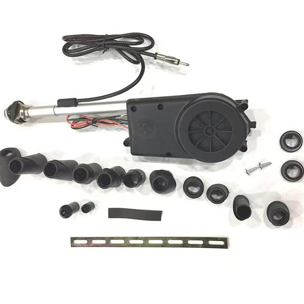 Autóba való automata teleszkópos antenna – 12V, 0.8A, 60000 ciklus, szálas szerelés, általános célú