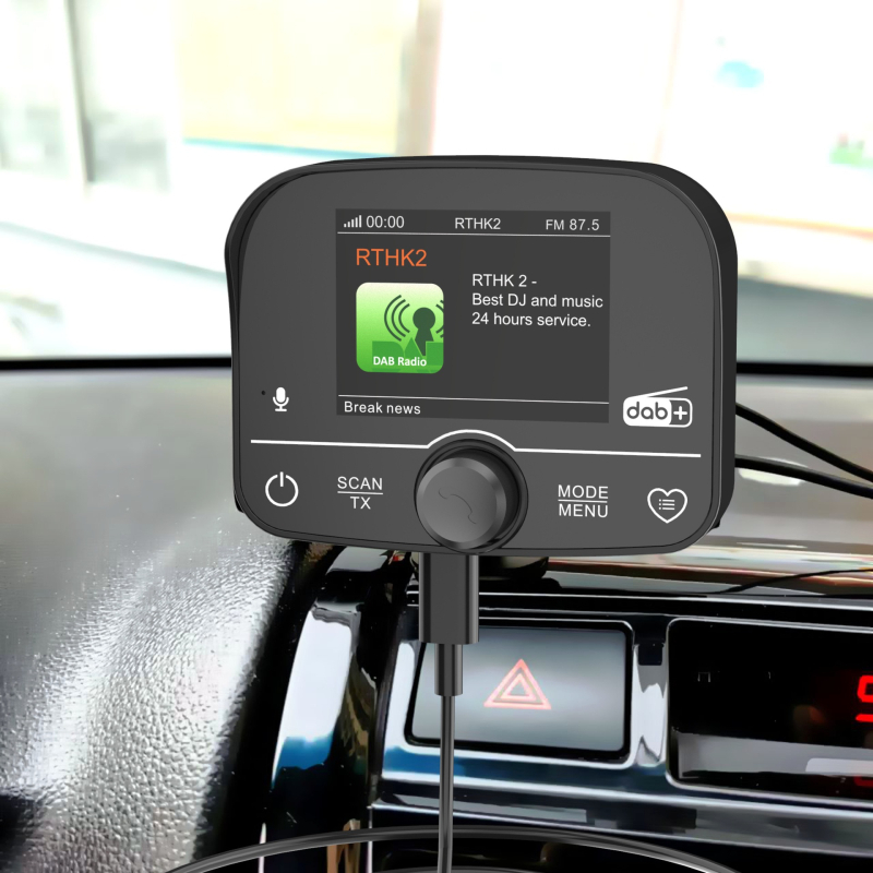 DAB ραδιοφωνικός δέκτης αυτοκινήτου με Bluetooth, αυτόματη επιλογή σταθμών, στερεοφωνικός ήχος, FM μετάδοση 87.5-108 MHz, μοντέλο C9