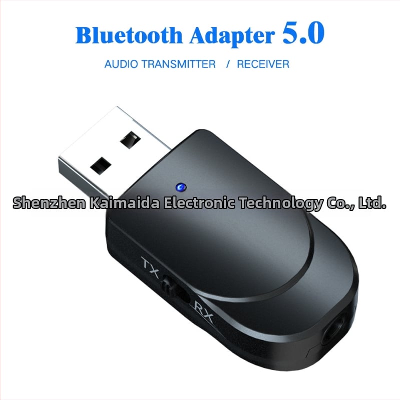 USB Bluetooth 5.0 μεταδότης-δέκτης ήχου, 2-σε-1 για Nintendo Switch, PC, TV και αυτοκίνητο – Μοντέλο KN330, Plug & Play, USB ήχου διεπαφή, εμβέλεια 10 μ