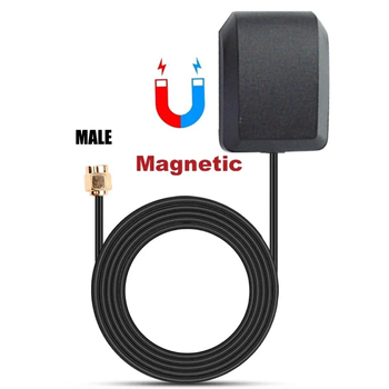 Antena GPS pentru vehicul cu conector SMA, montaj filet, compatibil universal