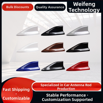Weiyao univerzálna dekoratívna anténa na strechu s tvarom žraločej plutvy, závitové uchytenie, 12V