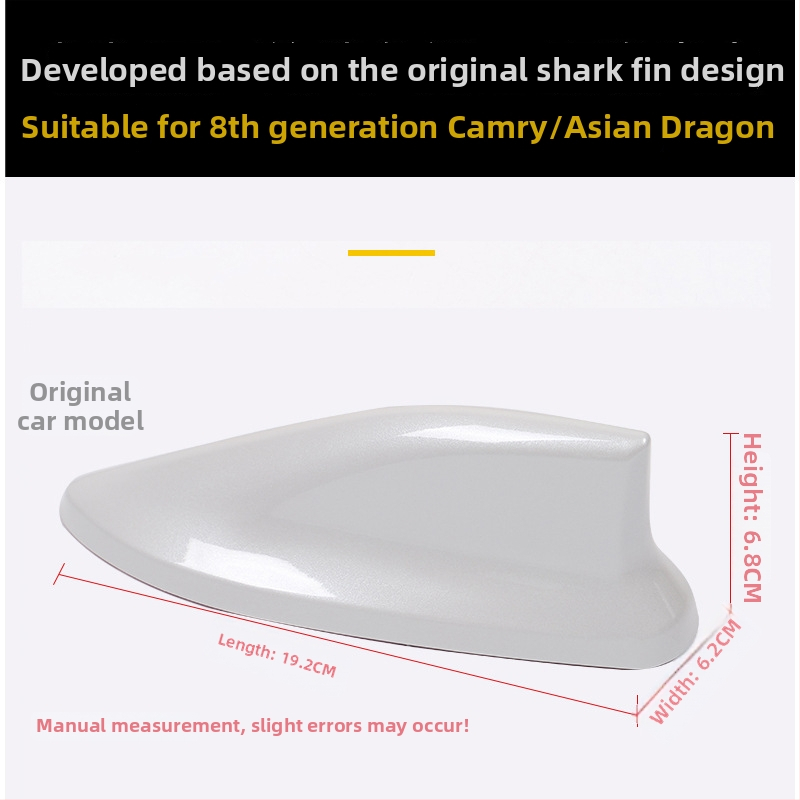 Weiyao univerzálna dekoratívna anténa na strechu s tvarom žraločej plutvy, závitové uchytenie, 12V