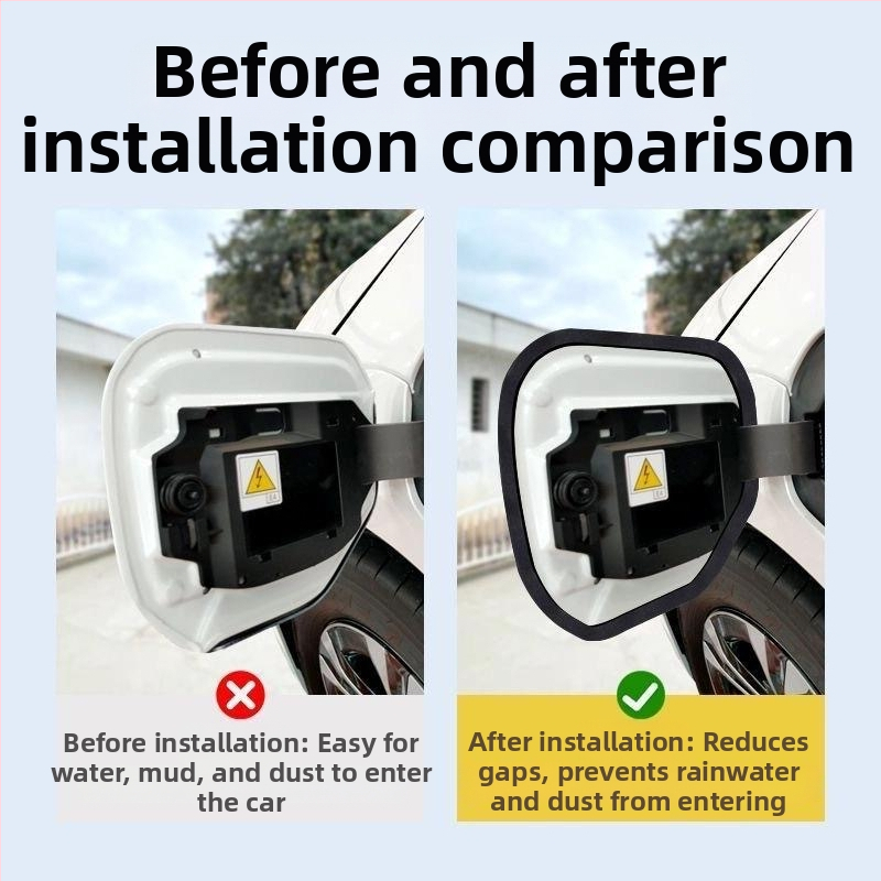 Гумен уплътнител за капачката на горивния резервоар и зарядния порт – универсална съвместимост, гума, прахо- и водоустойчиво, маслостойко