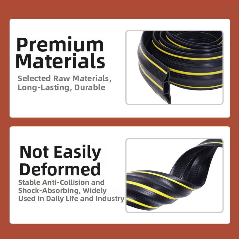 Gumeni donji brtvni trak vrata automobila s zaštitom od sudara