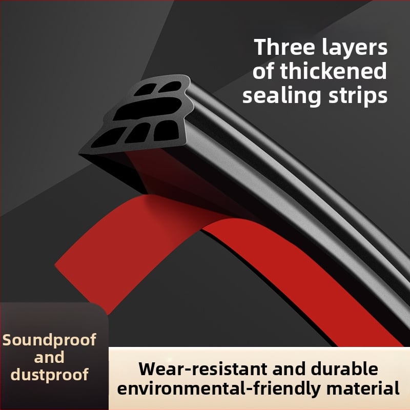 Автомобилна уплътнителна лента тип D за врати — HL-144, Honglin, гумена лента за шумозаглушаване, универсална за целия автомобил