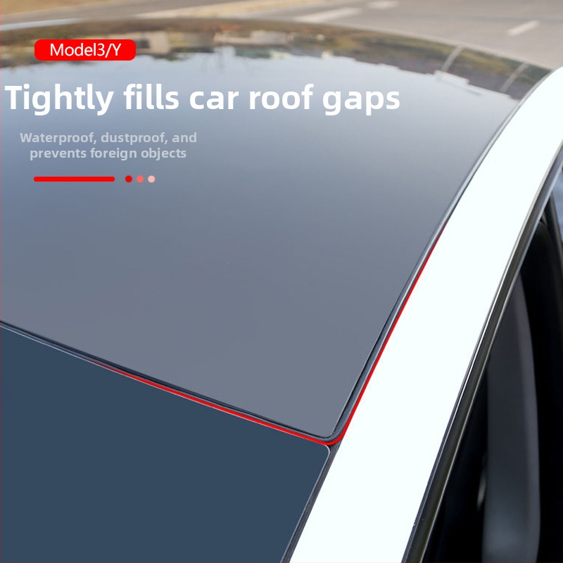 Tesla Model Y strešné okno – 5,0 mm guma, tesniaca páska, zvuková izolácia dverí, model 004