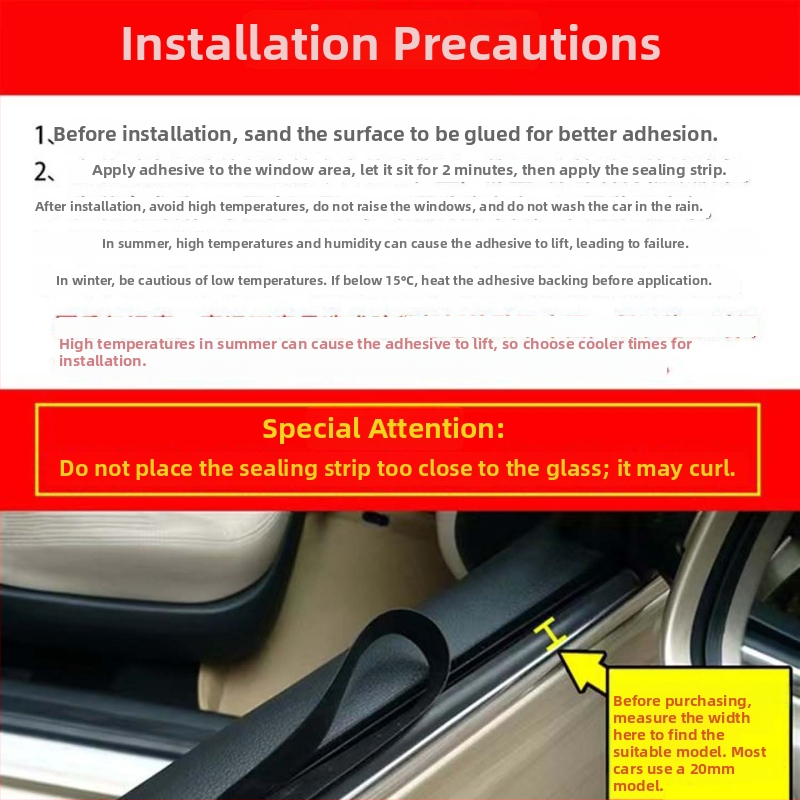 Gumeni brtvni trak za automobilsku prozorsku staklo, silikon, model 521