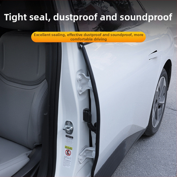 Гумен уплътнител за B-колона, силиконов материал, универсален модел, прахо- и шумозащита за врати, Little family