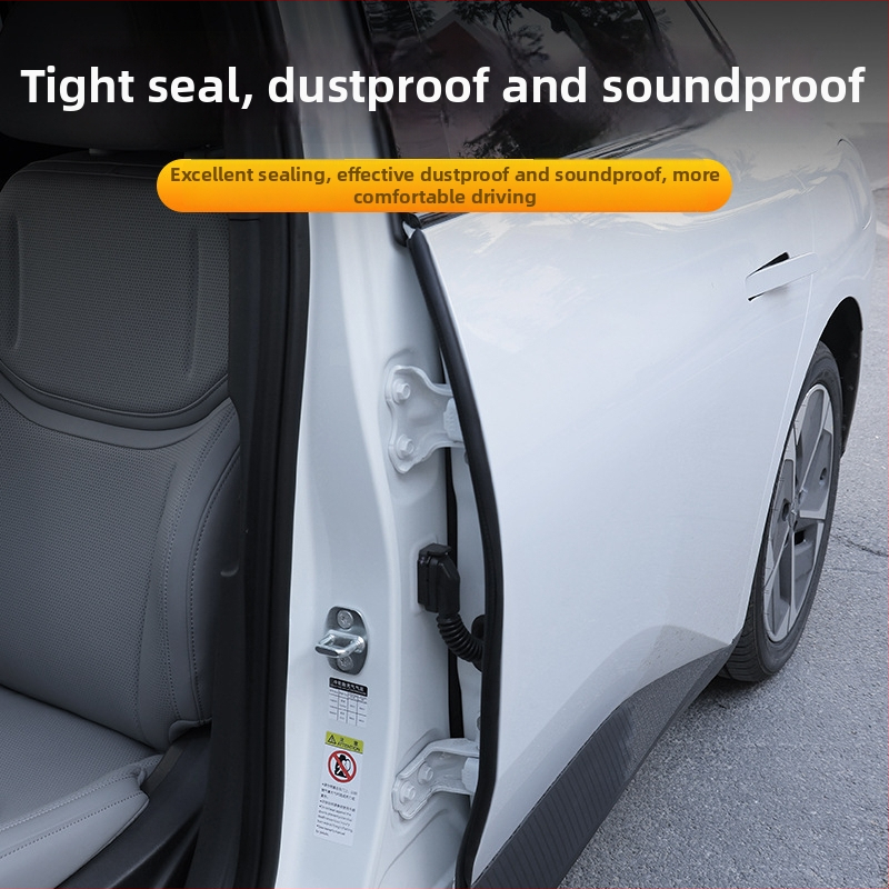 Гумен уплътнител за B-колона, силиконов материал, универсален модел, прахо- и шумозащита за врати, Little family